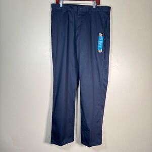 NWT Dickies Pants Mens 36x34 Navy Blue Relaxed Fit Cotton Work Pant Straight Leg